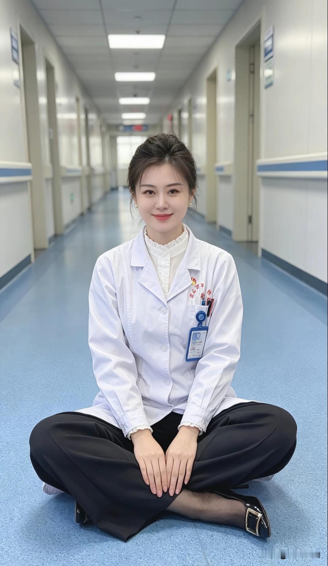 护理实习生，白大褂女孩，裤里丝