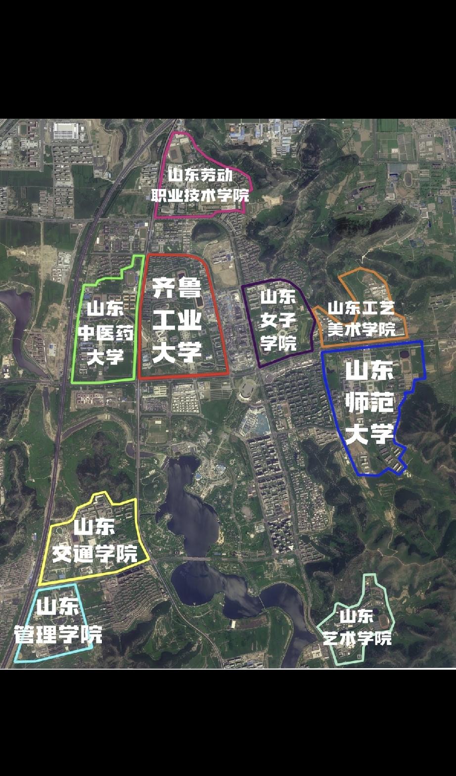 齐鲁工业大学真大啊！[笑哭][笑哭][笑哭]它占地面积有2300亩。这所山东省属
