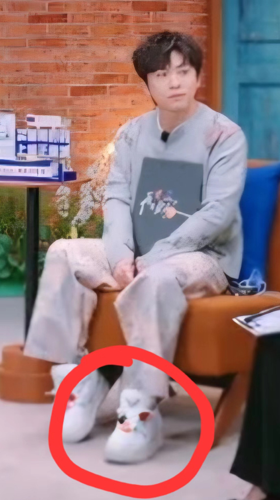 武艺的鞋我想到了 胡彦斌的是真没想到男明星们都踩着恨天高啊！武艺和老胡的鞋是定制
