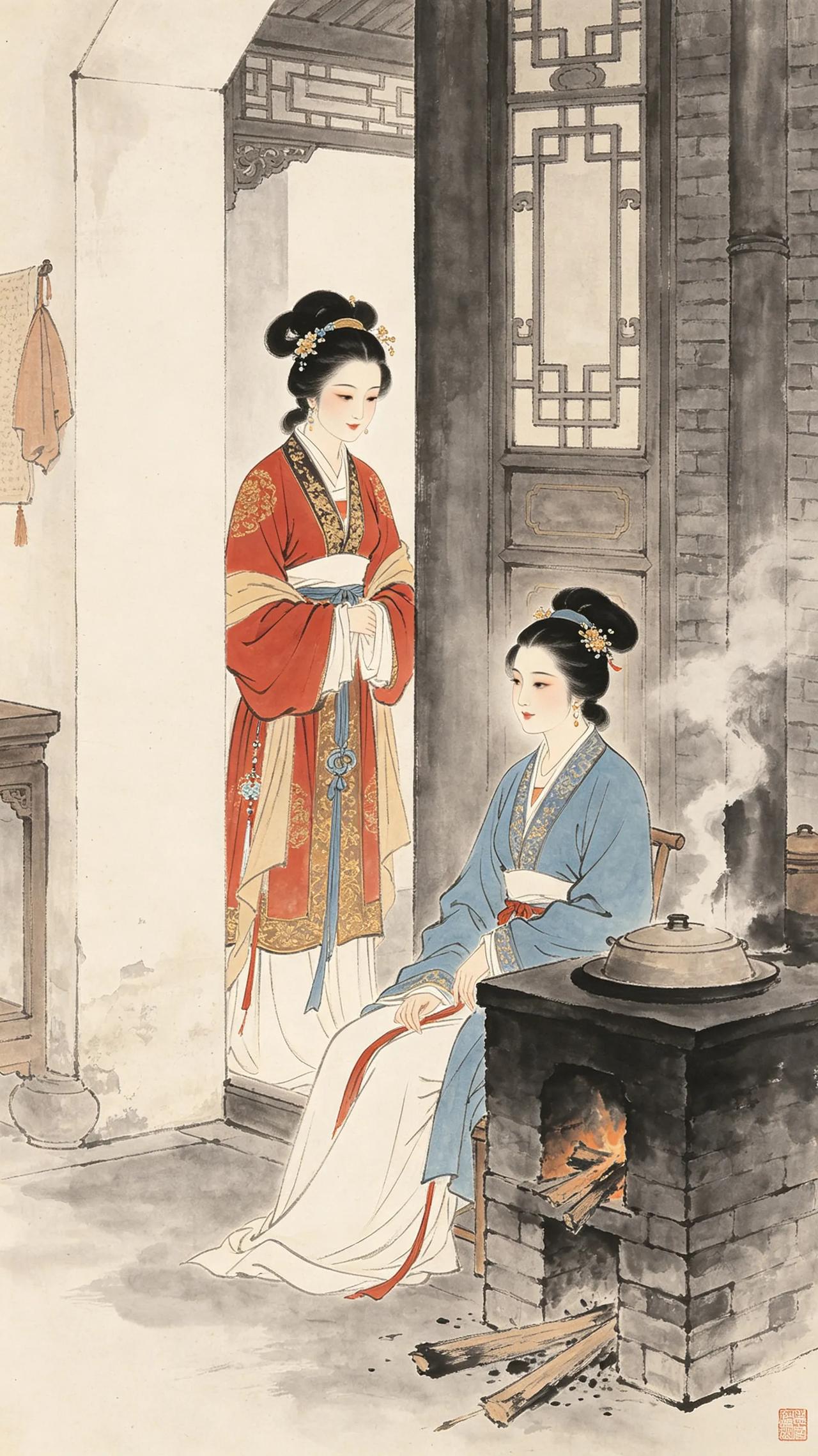 《金瓶梅》中的吴月娘是个懂得分寸的人。她虽然和另外三个小妾被李瓶儿邀进来一起过生