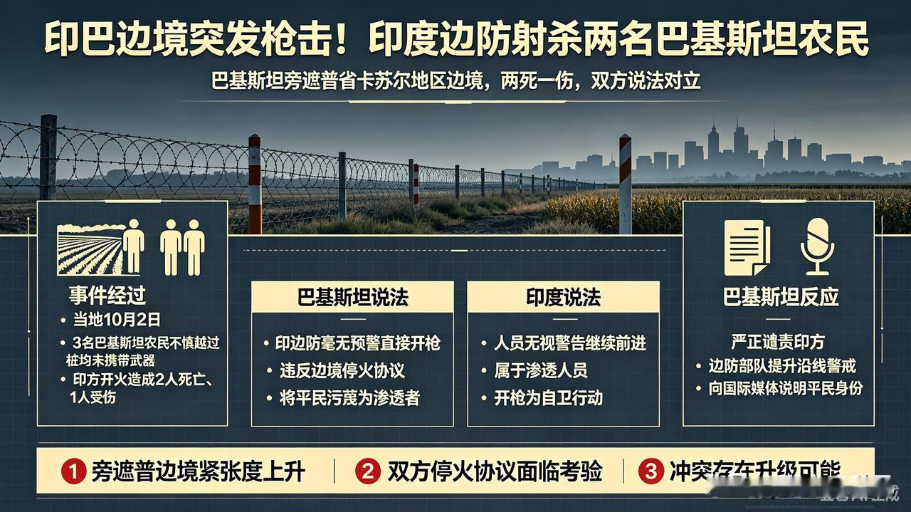 边境不开第一枪，那只是对我们，换成印巴就不好用了。

印度对待巴基斯坦可没有那么