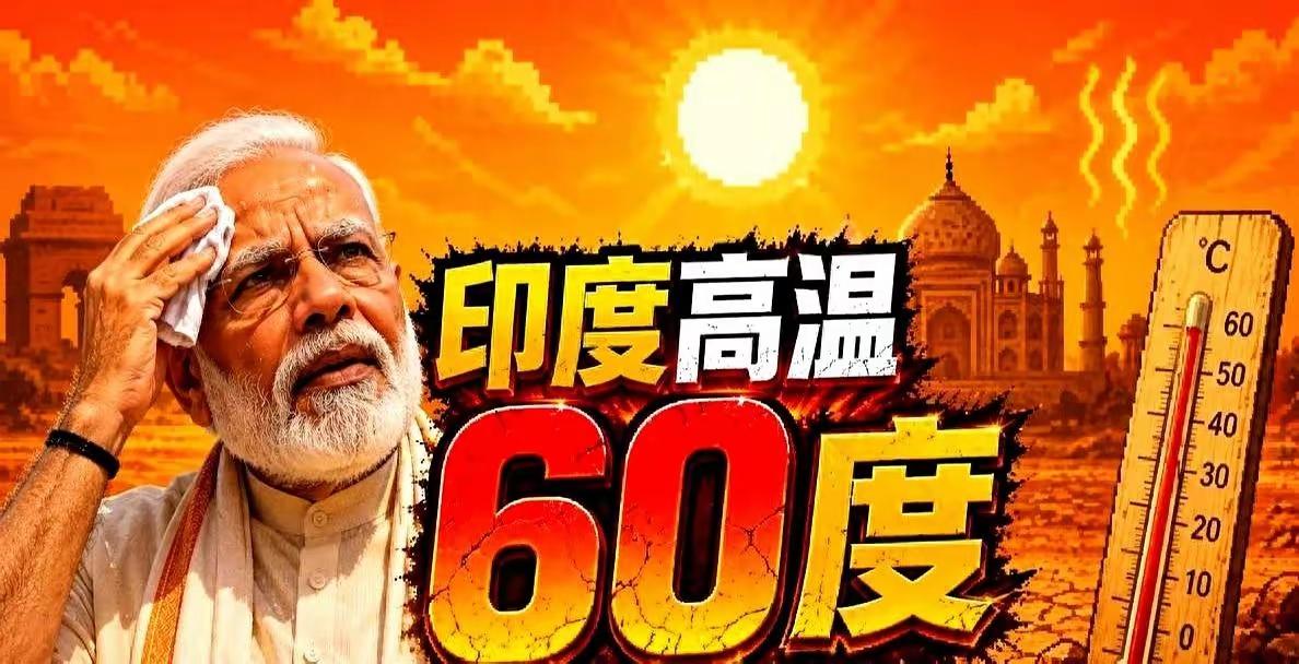 印度持续高温，印度民众热的受不了，民众纷纷上网请求中国单方面放宽签证，让他们来华