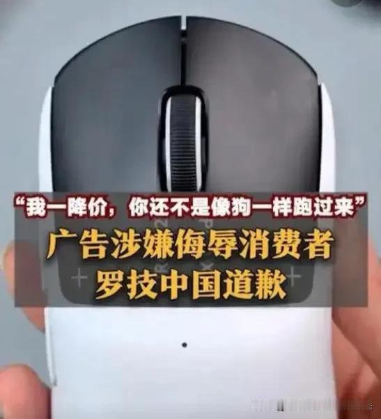一句广告词被罚20万！罗技分销商翻车，网友：骂消费者是狗，活该！

“我一降价，