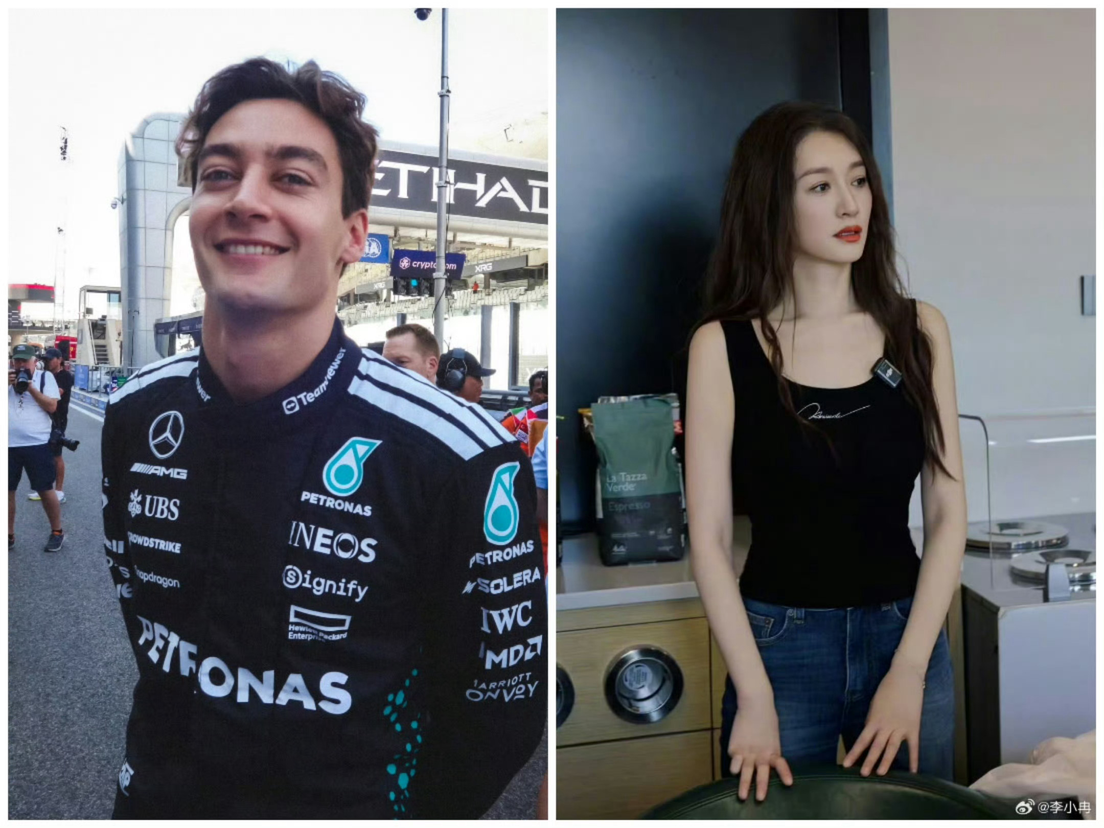 谁说他俩撞脸了？？李小冉F1时候