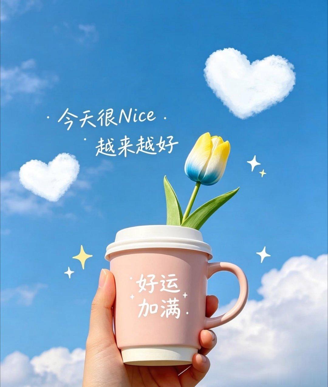 早安 今天越来越好风来听风，光来向光接纳所有不期而遇，珍惜每一段人间烟火好好热爱