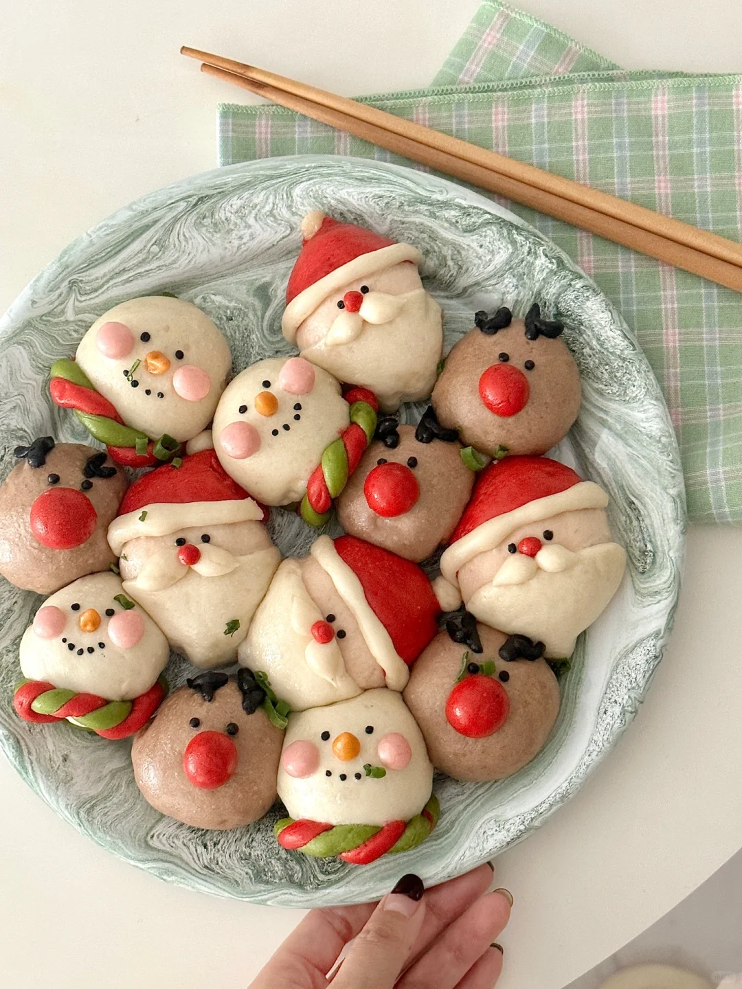 圣诞🎄🎅🏻☃️青椒鸡肉生煎包 | 附教程