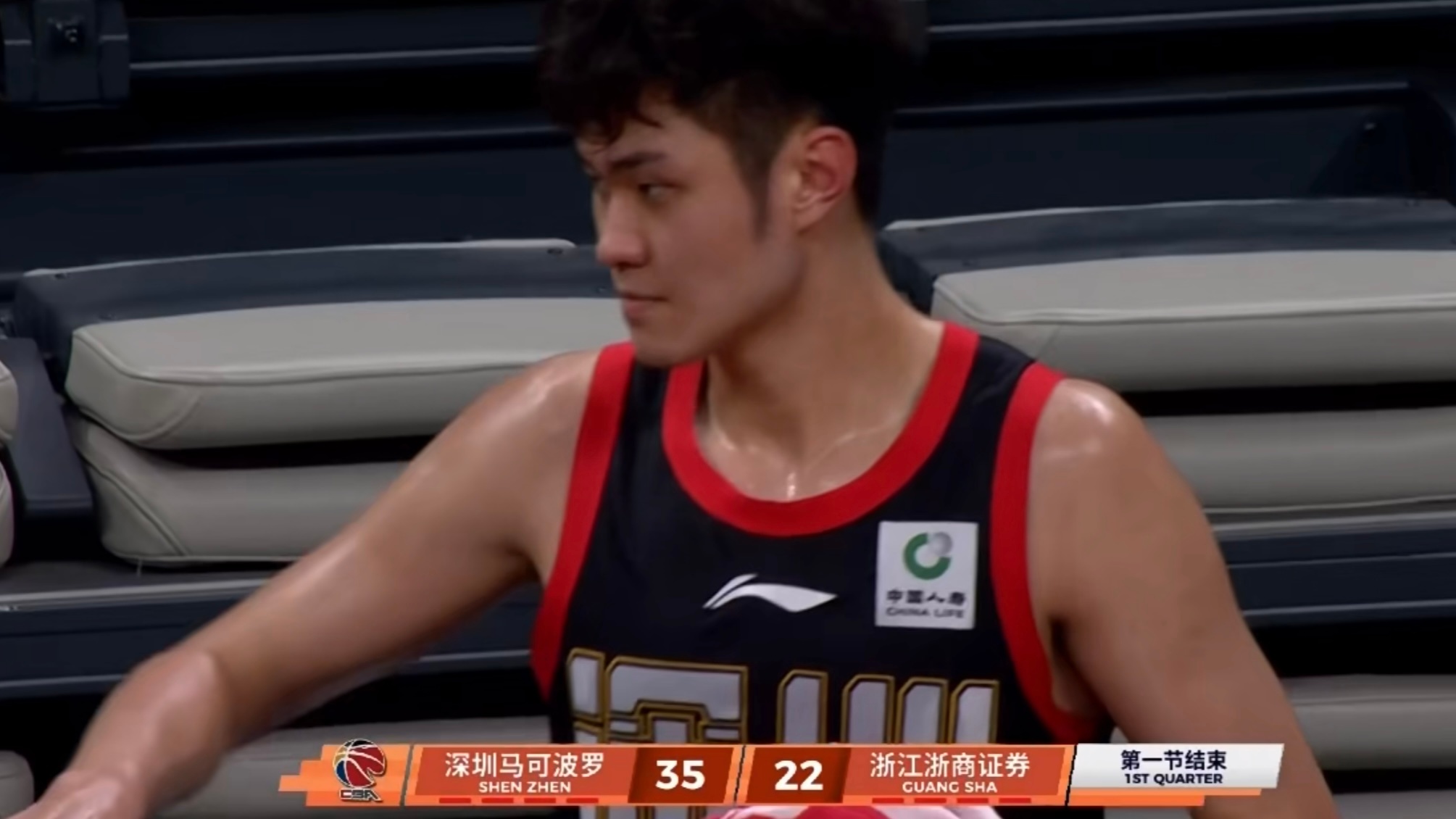 深圳男篮这一节进攻够猛深圳男篮vs广厦男篮