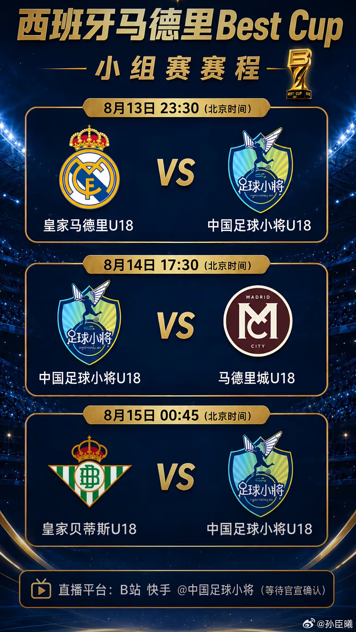 中国足球小将 什么年龄段的比赛？ 
