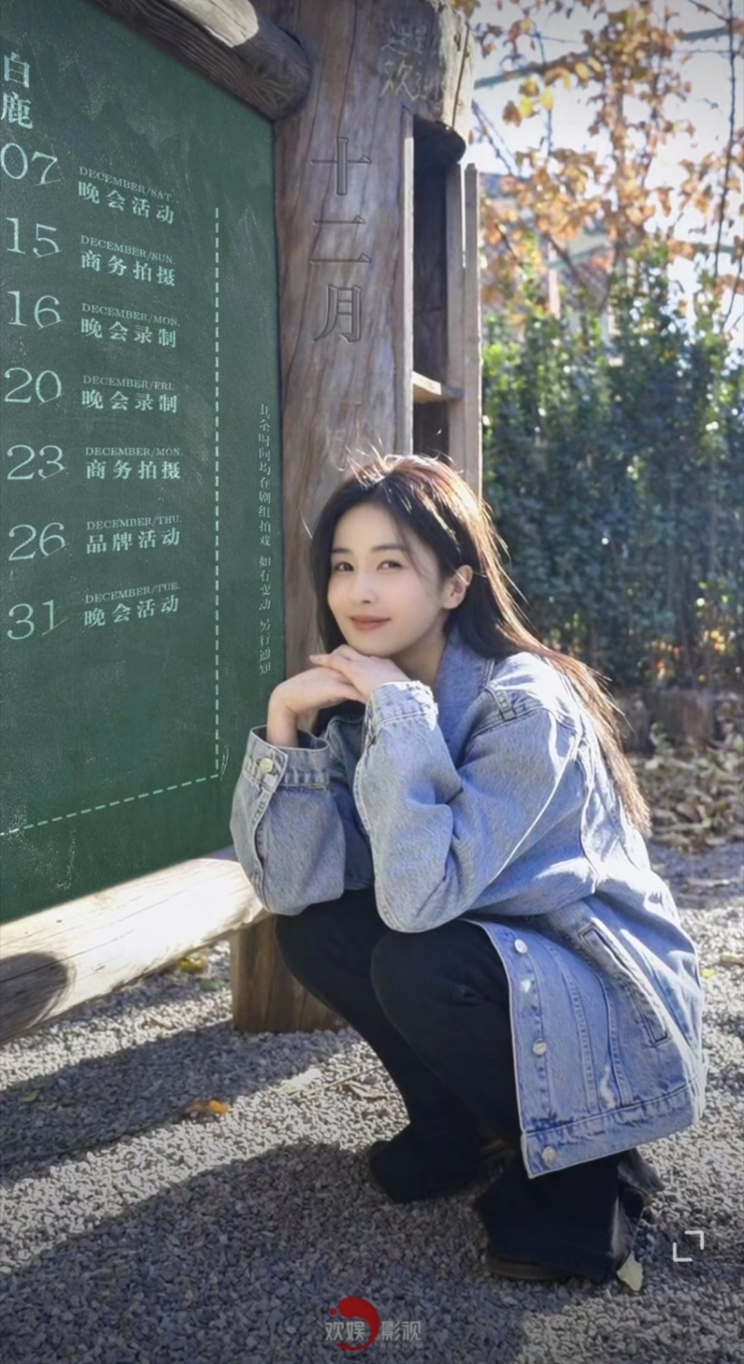 白鹿12月行程，4个晚会活动，一个品牌活动，起码有9套造型可以期待，又幸福了鹿毛
