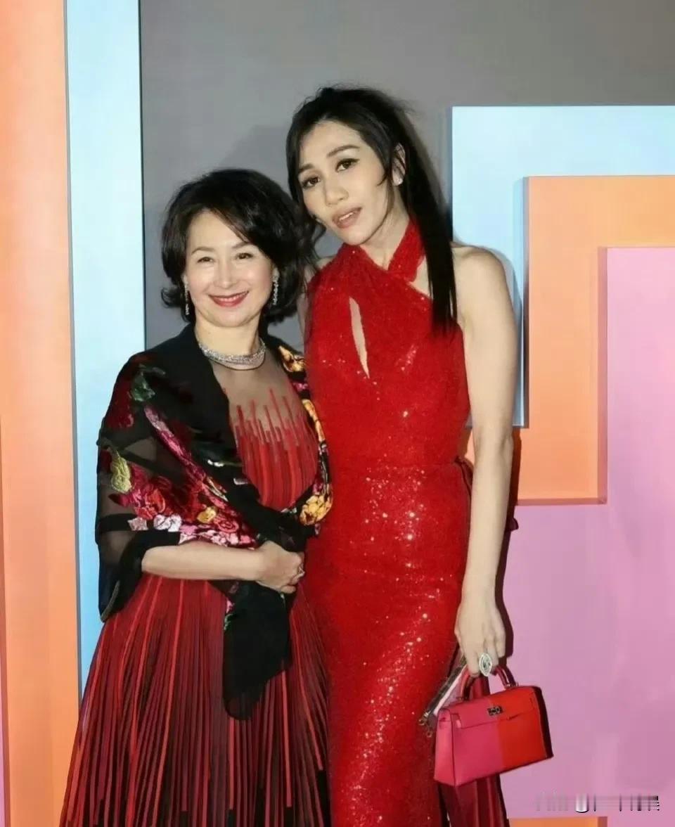 #何超盈瘦脱相有点让人害怕# 
何超琼和何超盈出席慈善活动同框，两人同框像母女！