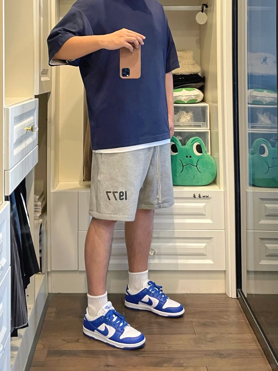 藏青色系｜短裤穿搭
