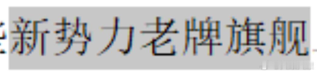 新势力老牌旗舰，新定老啧！好小众嘅词喔！ 