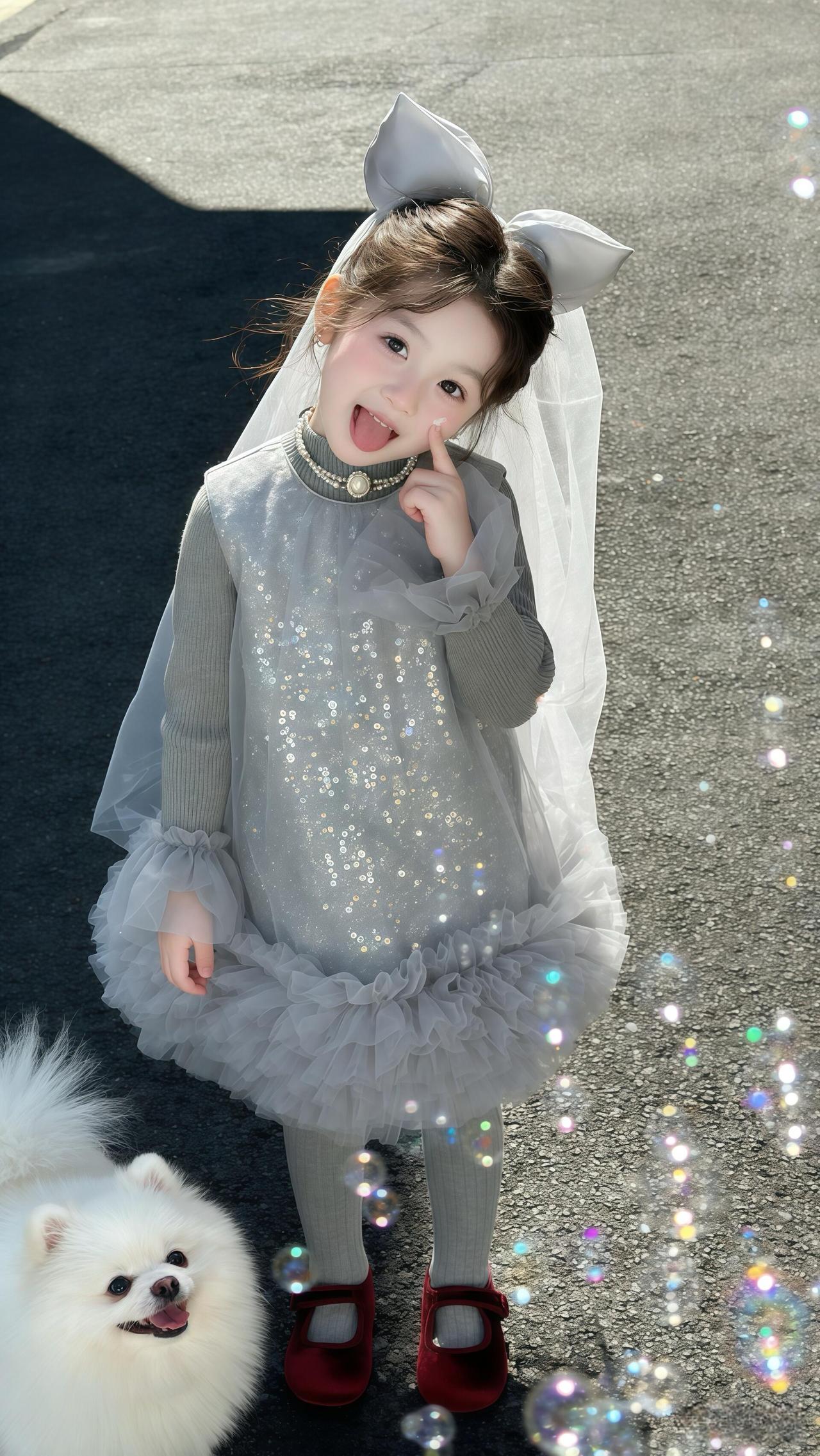 梦幻小公主与可爱小狗的甜蜜时光