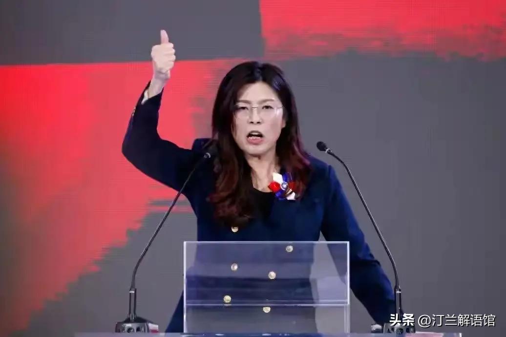 3月30日台北细雨蒙蒙，政坛两大画风直接撕裂全网！
 
一边，郑丽文动情讲出父辈