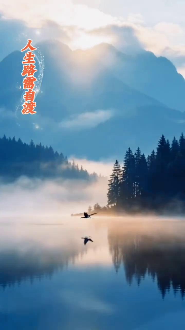 人生路需自渡。
人生这条路，各有各的苦，不同经历有不同难处。就算再痛苦，也自己扛