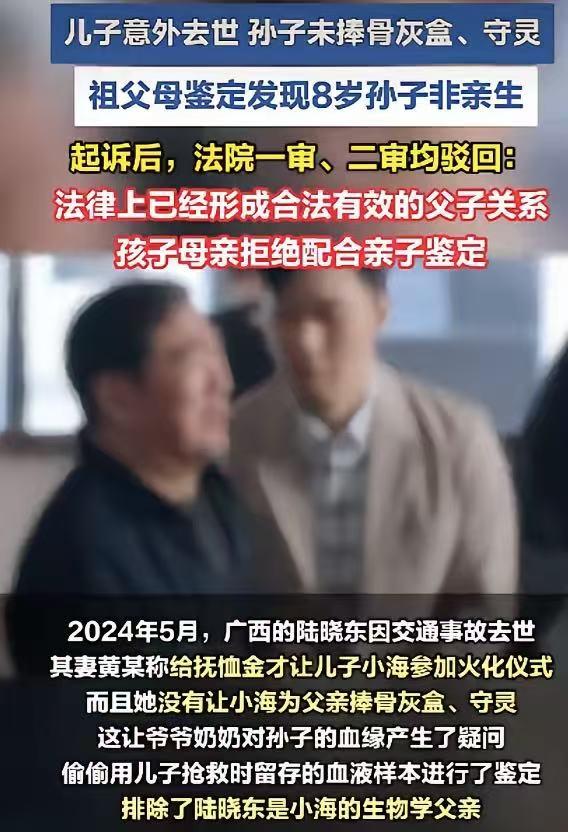 炸锅全网！2024儿子车祸离世，养了8年孙子竟非亲生！2026再审开庭，撕开最痛