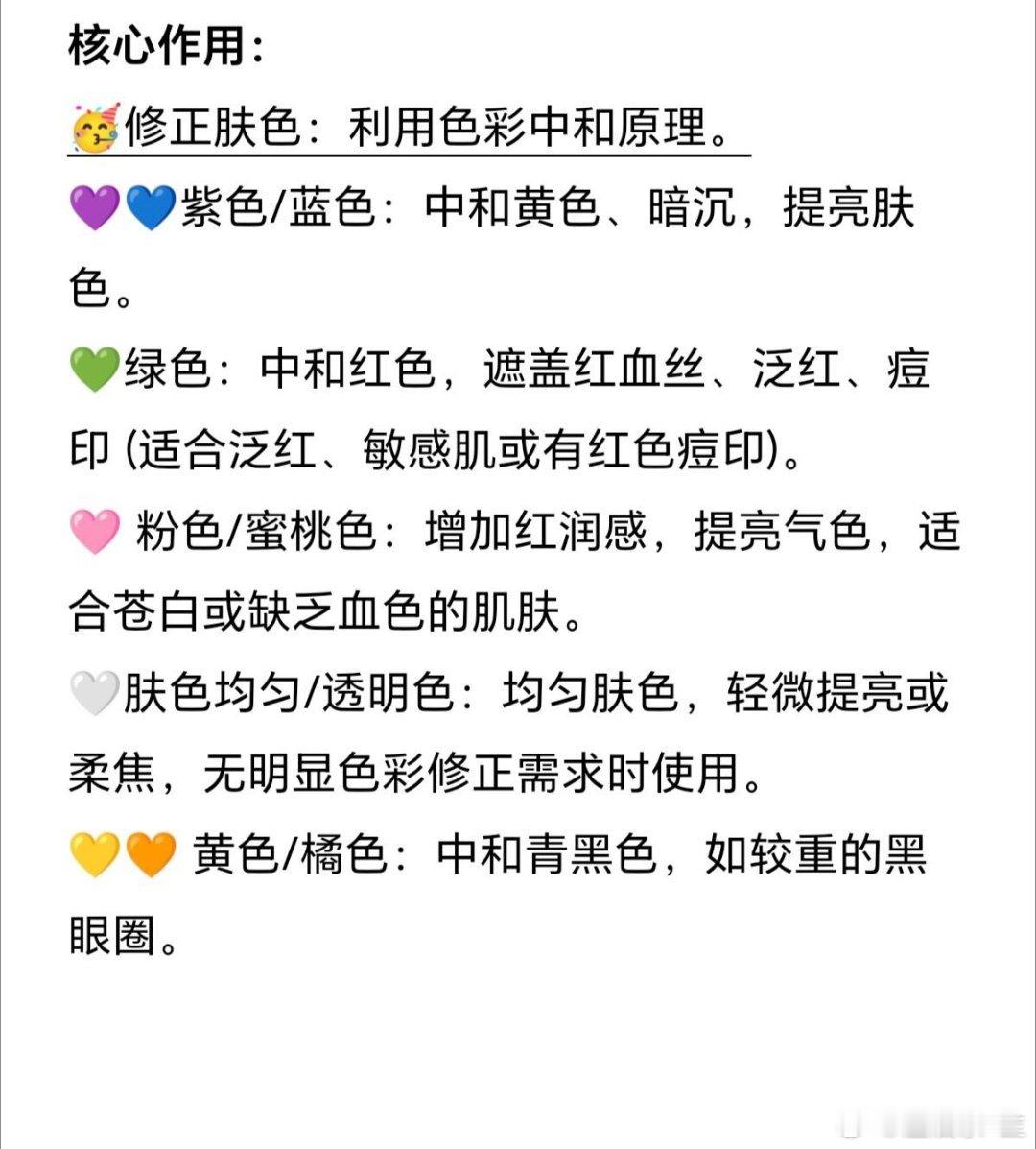 美妆 💄妆前乳全攻略：打底选对，底妆开挂！一篇搞定各种肤质难题👇 🌈【肤色
