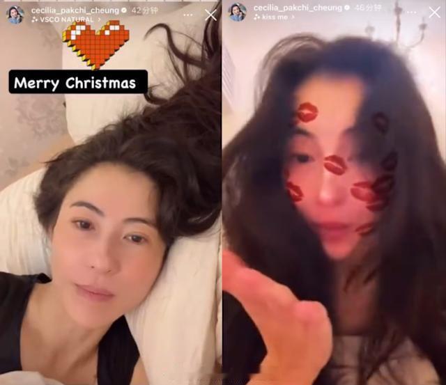 「张柏芝 （）捏7歲兒子腳丫..圣诞 影片流露日常母愛 網嘆：最自然的幸福..」