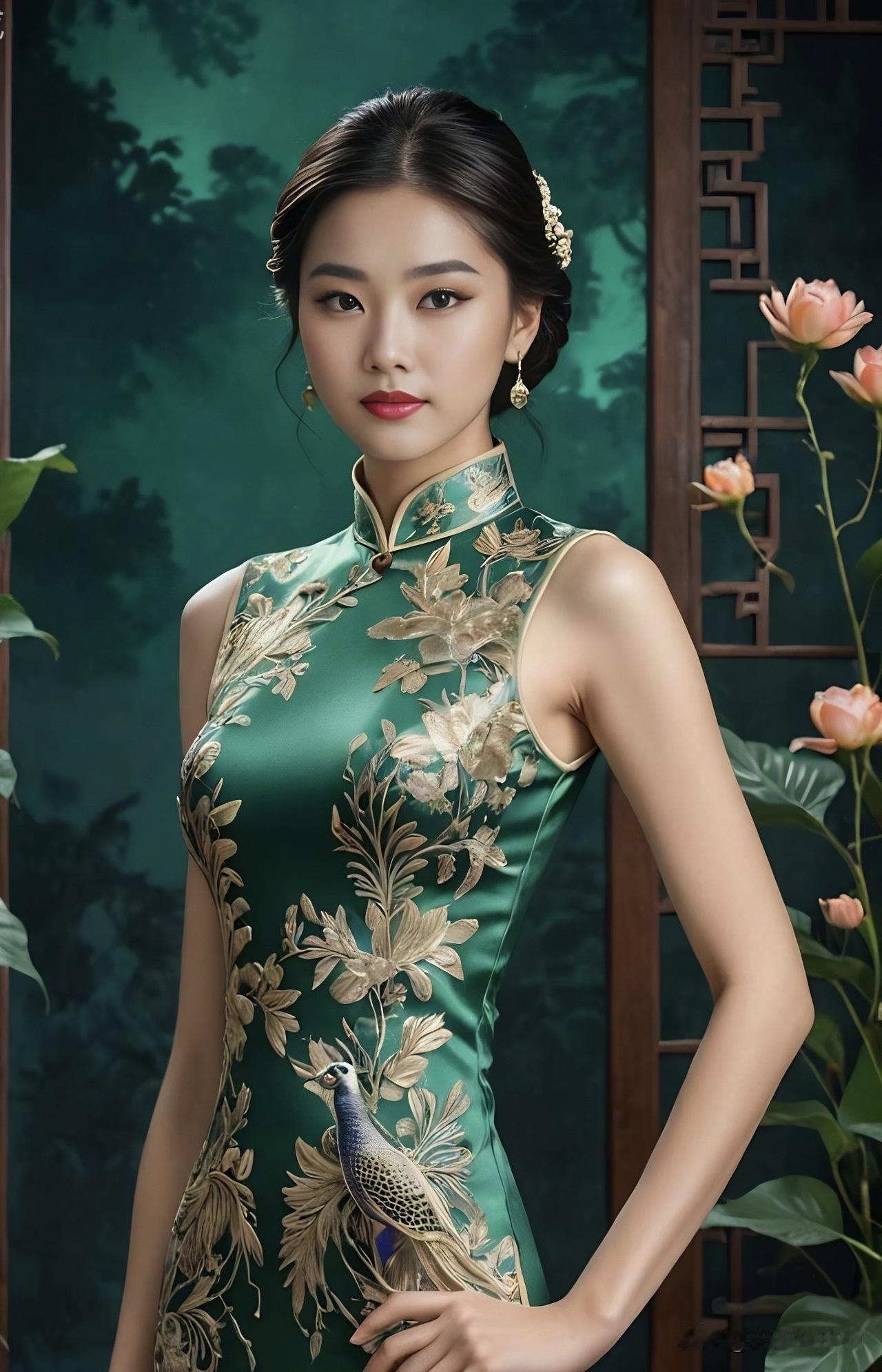 分享旗袍美照旗袍美人照