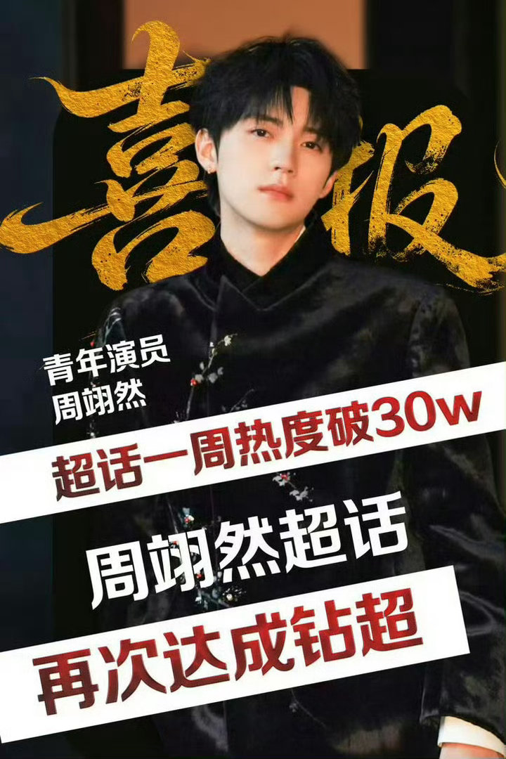 周翊然又给官配上分了来看看周翊然《翘楚》播剧实绩！🏆热播剧集角色吸粉榜TOP1