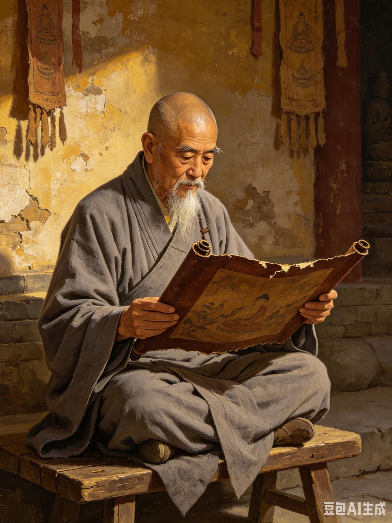 不按常理出牌
 
深山古寺里，住着一位远近闻名的老方丈，他常说：“世间万事，困于