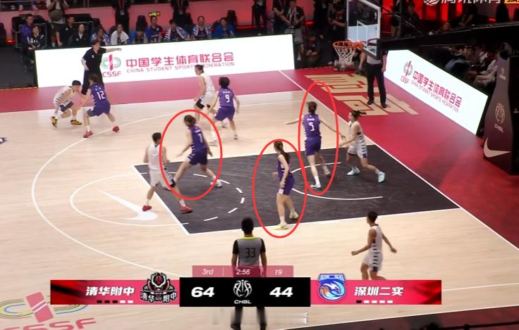 不知道有木有人能够看懂这3个站位的含金量~~中国高中篮球联赛耐高全国总冠军耐高 