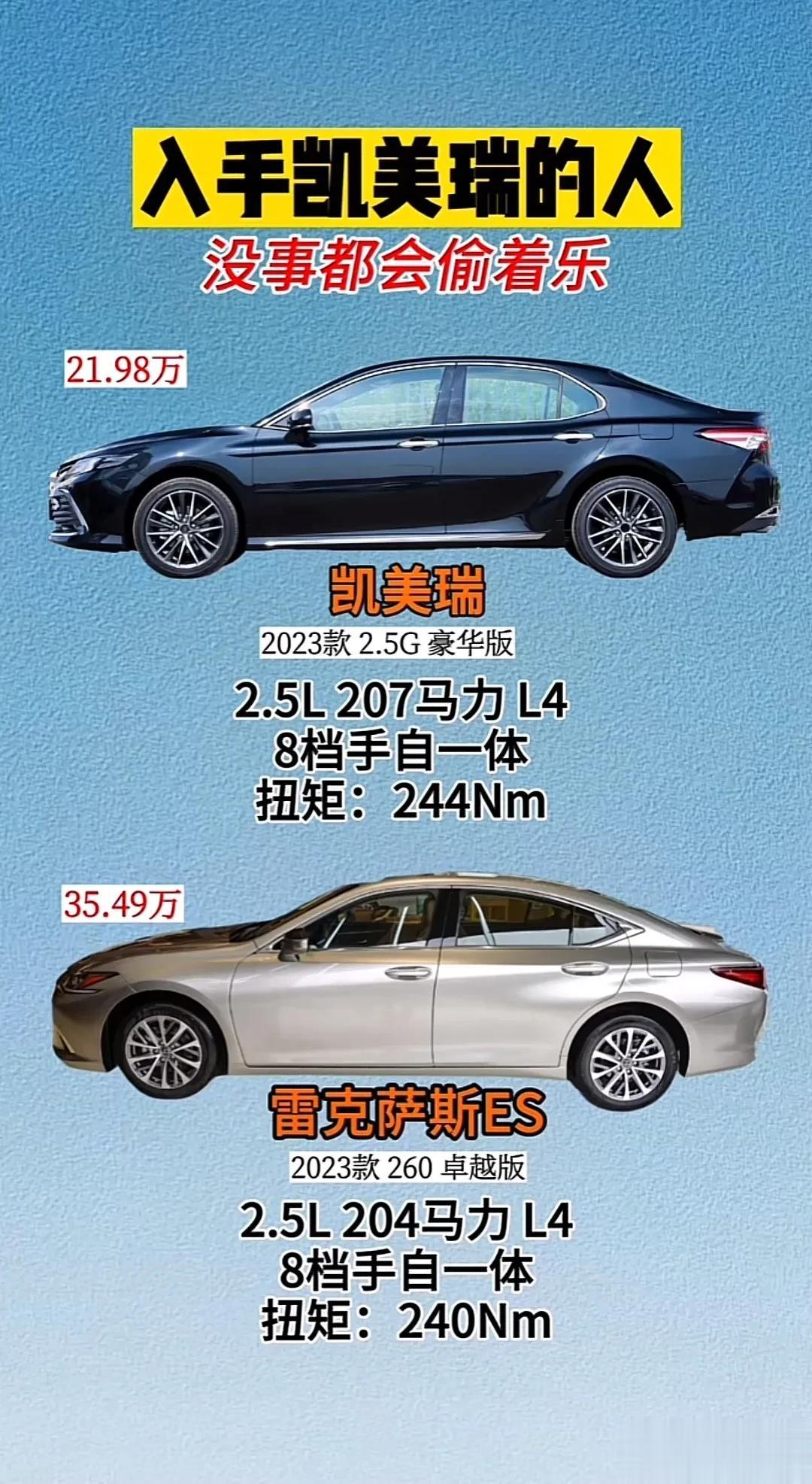 入手凯美瑞的人，没事都会偷着乐吧。