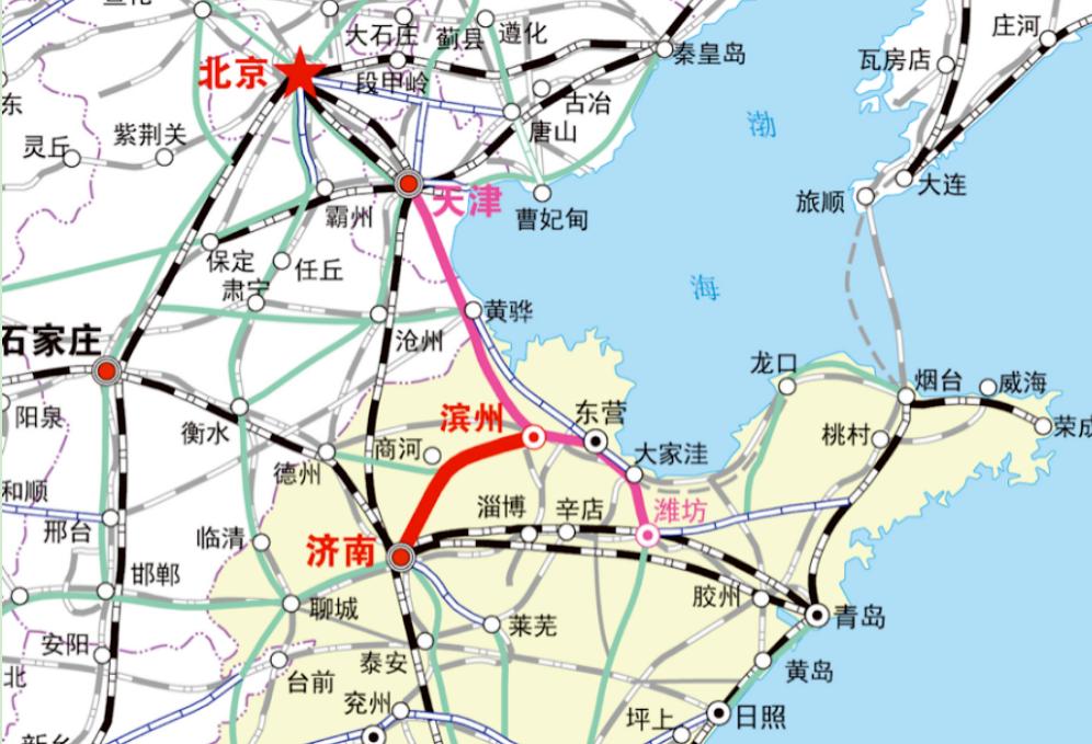 济滨高铁（济南至滨州高速铁路）冲刺2026年年底开通，最大利好城市是滨州。

1
