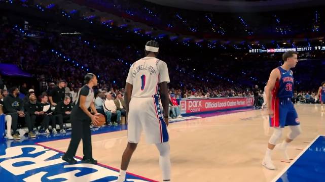 #NBA[超话]#2026.10.26NBA常规赛 76人vs活塞第四节回放，詹姆斯出战，恩比德缺阵
