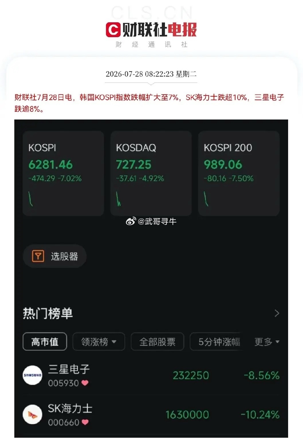 亚太市场韩股、日股已经开盘暴跌了，满仓的股民们可以提前准备一下了，很可能资金要抢