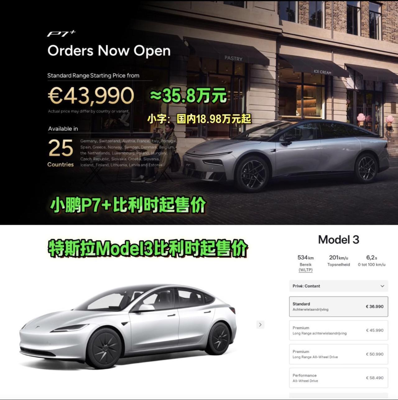 汽车行业，真变天了！反过来了！新款小鹏P7+欧洲正式上市 小鹏汽车 +