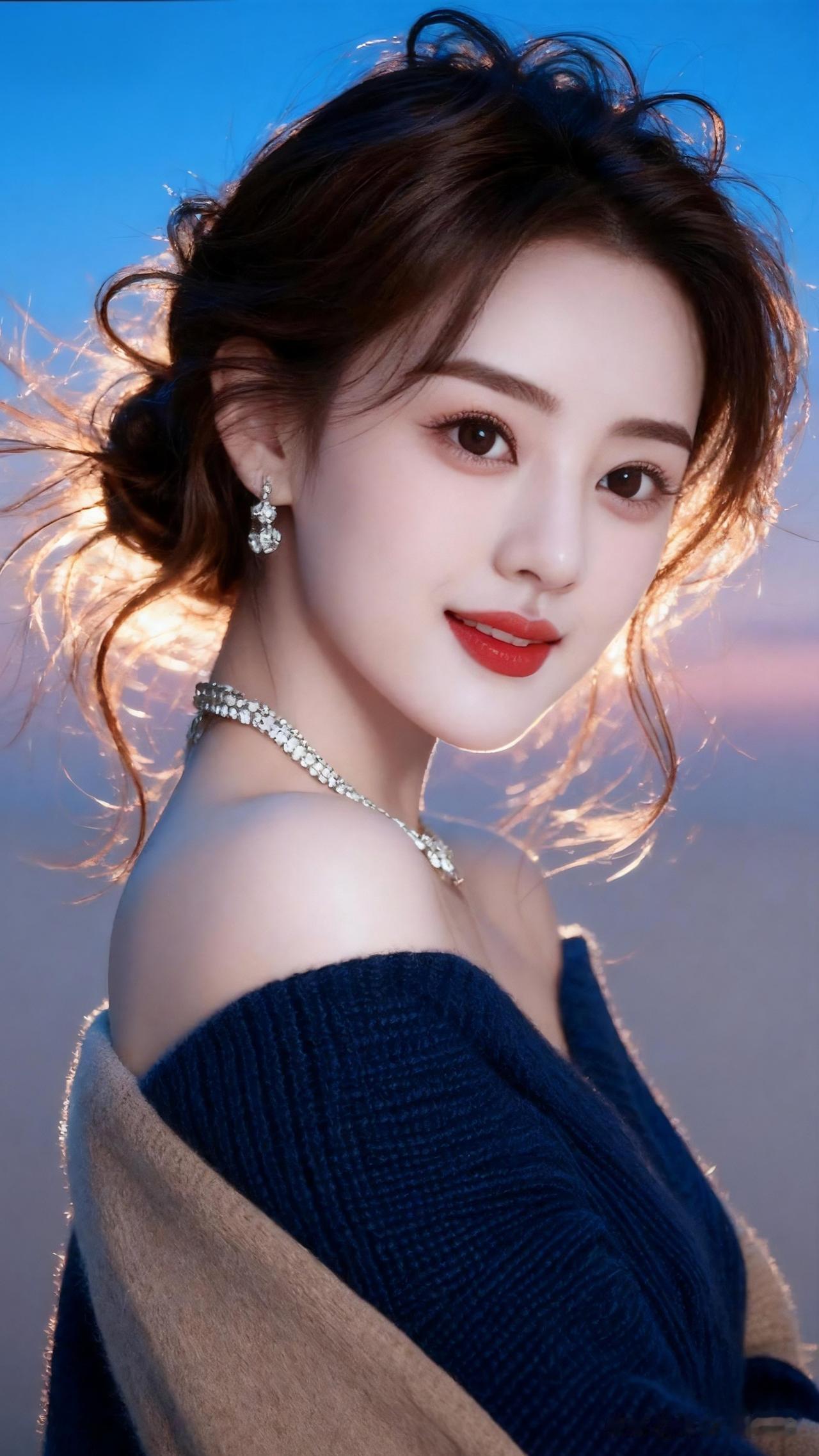 女人如何穿出含蓄的性感? 温柔甜美的晚霞下，优雅女神的迷人微笑