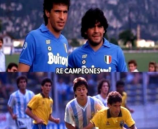 老兄弟，先别吵梅西还是马拉多纳。

卡雷卡一句话把人拉回90年代：马拉多纳踢球像