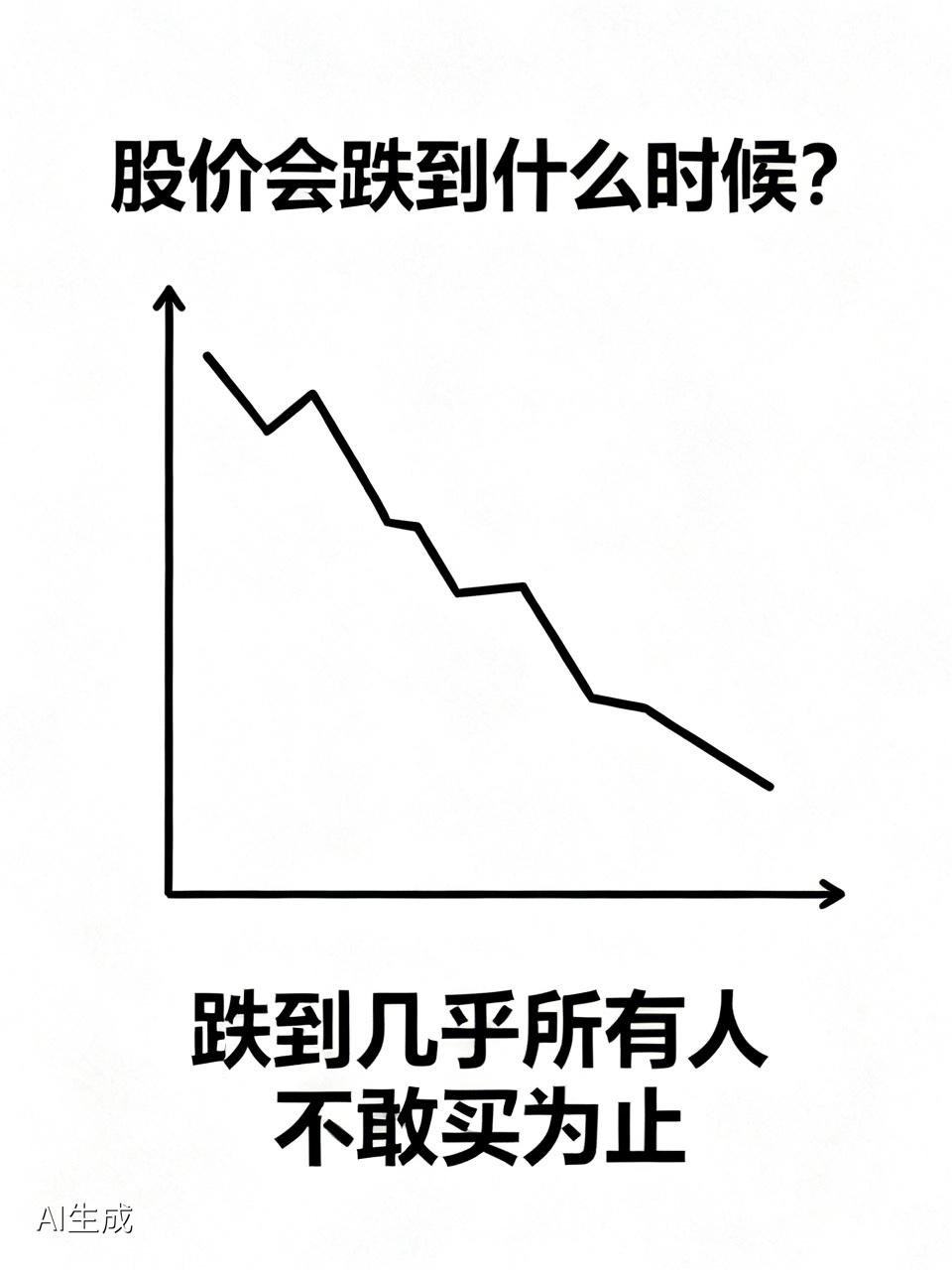 股价会跌到什么时候？
一句话，跌到几乎所有人不敢买为止。
     这就是反弹不