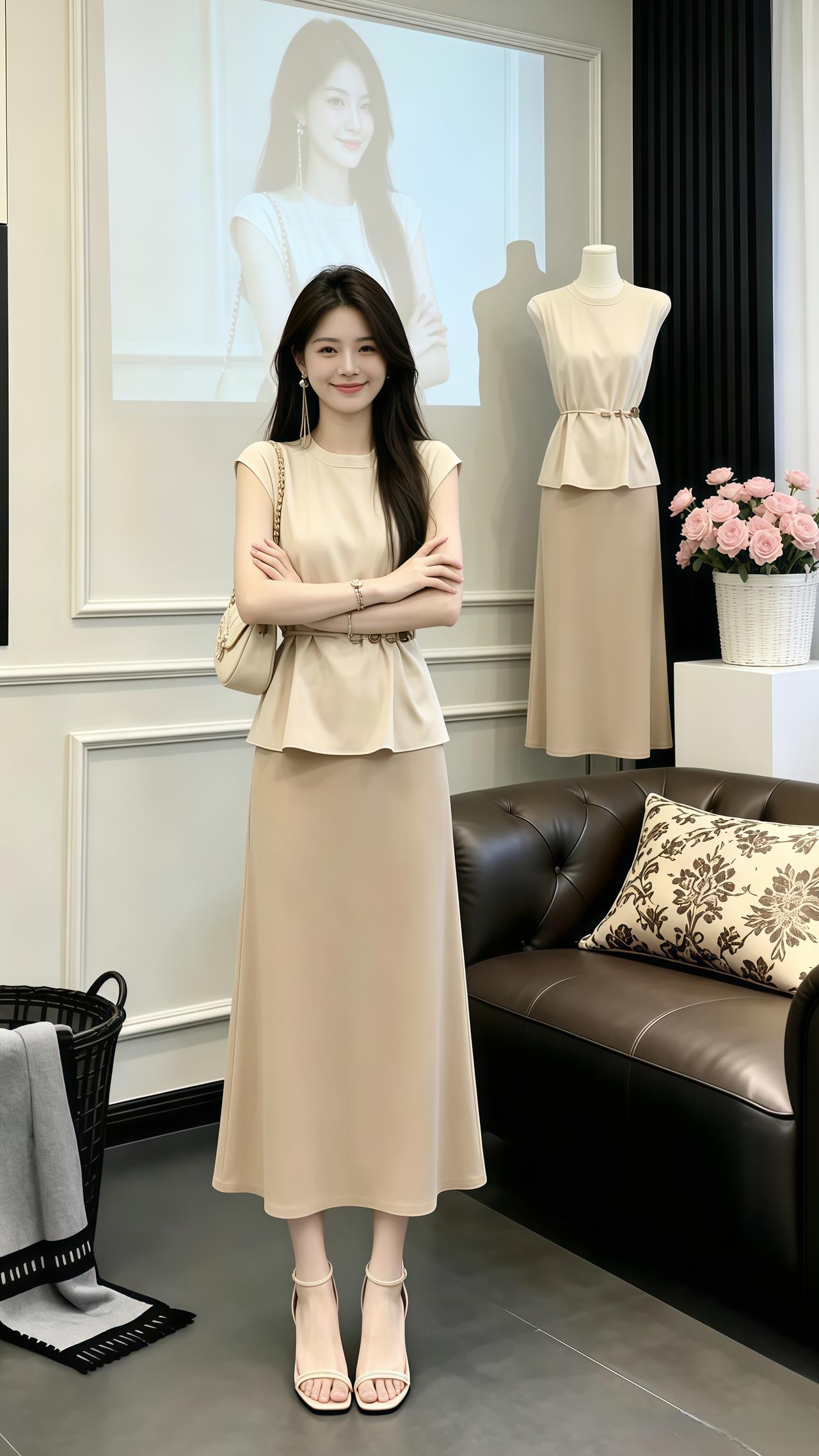 夏季减龄高级穿搭 高知女性穿搭 盛夏高品极简套装 穿搭 ootd穿搭