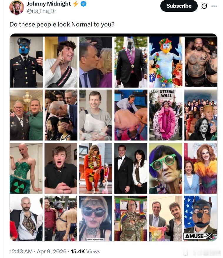 这些人看起来正常吗？ 