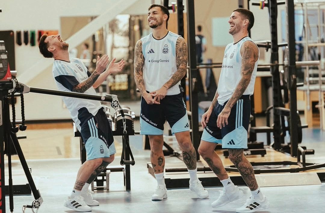 梅西今日训练！⚽️已经开始有球训练了！好好好！！世界杯梅西