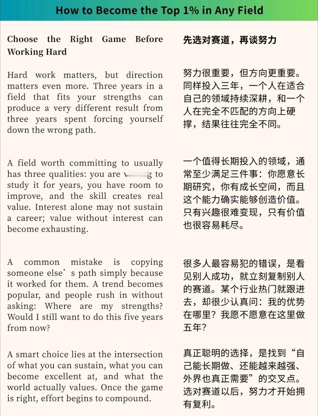如何成为任何领域的前10% 