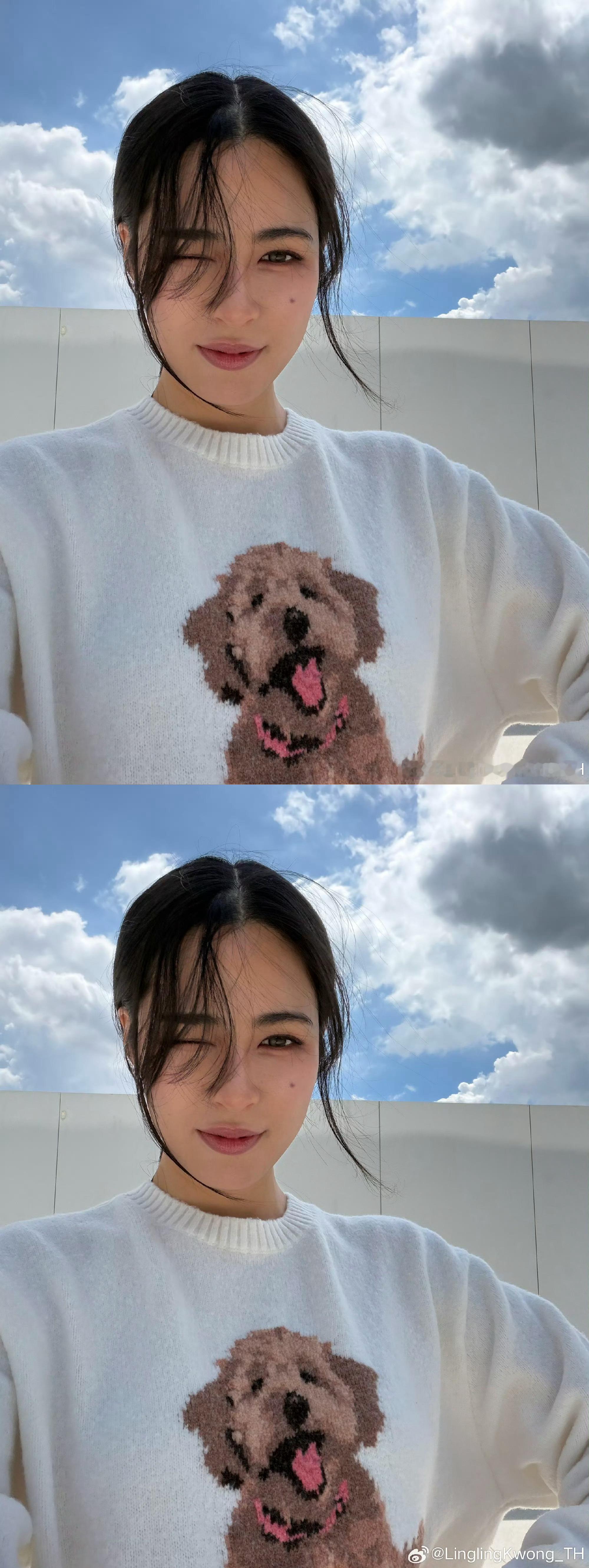邝玲玲微博开通两周年邝玲玲微博开通两周年发文，wink好美啊，未来也一起同在❤️