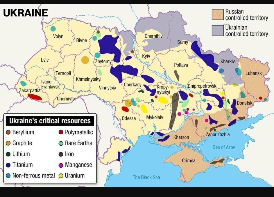 特朗普再次宣称，美国将通过与基辅达成的矿产协议收回在乌克兰的大部分投资资金。 ?