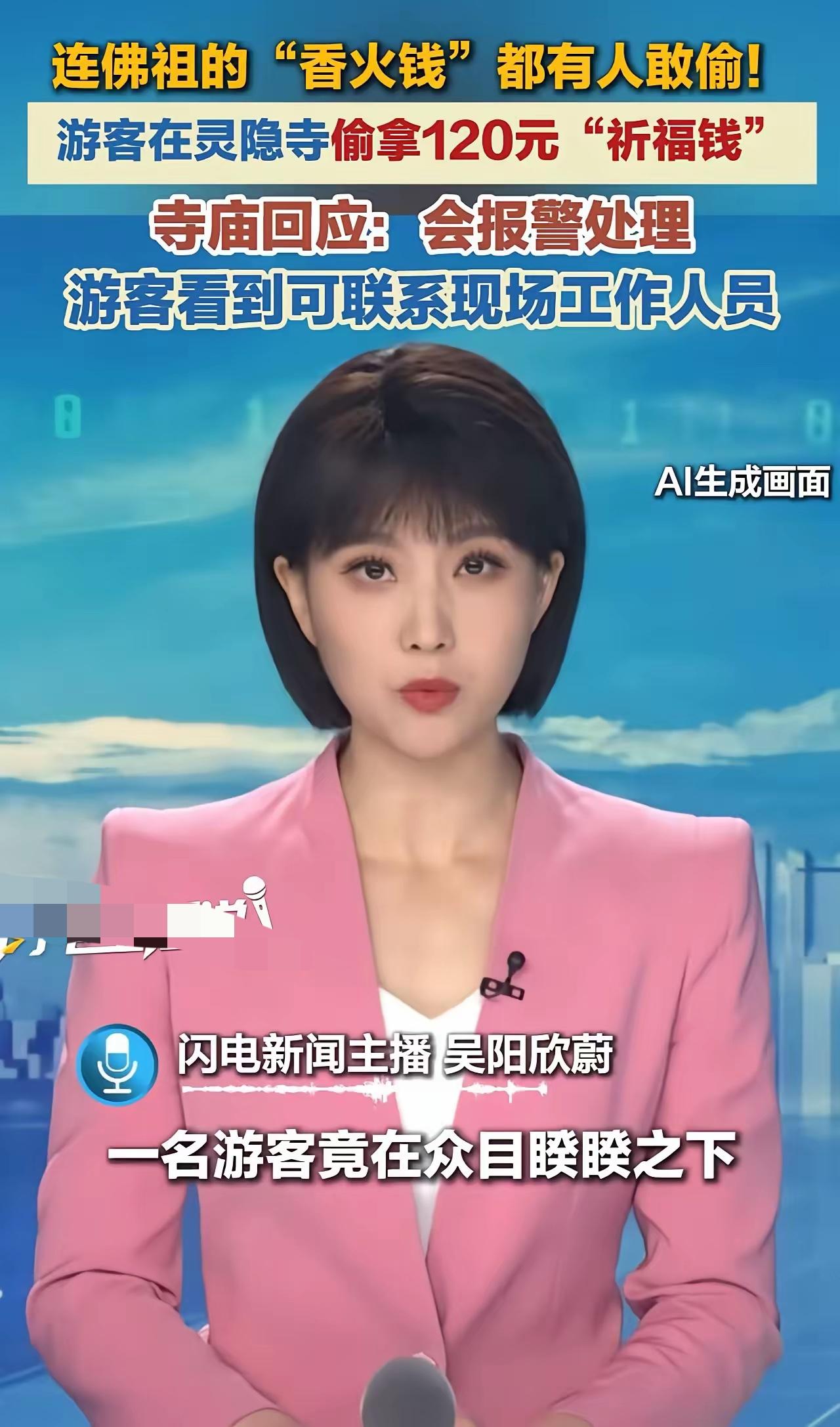“佛祖都没报警，寺庙先报了，慈悲何在？”杭州灵隐寺，一游客因生活窘迫，在灵隐寺祈
