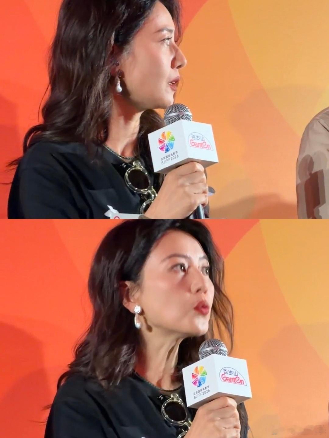 于和伟把高圆圆夸害羞了高圆圆谈首次演老年人的感受于和伟夸一句，高圆圆红一次脸，我