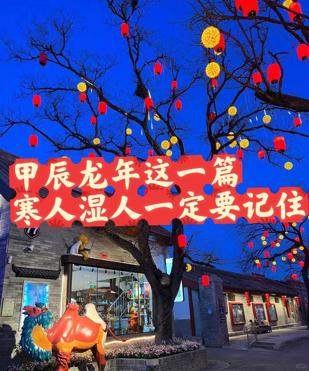 甲辰龙年是寒人湿人的劫 记住这些……