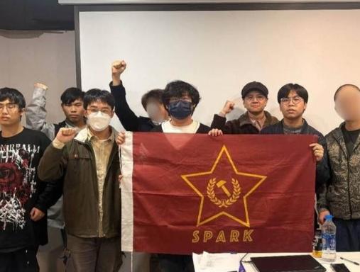 台媒曾报道，一群台湾年轻人在台北召开了创党大会。这群年轻人把原先名为 "火花 -
