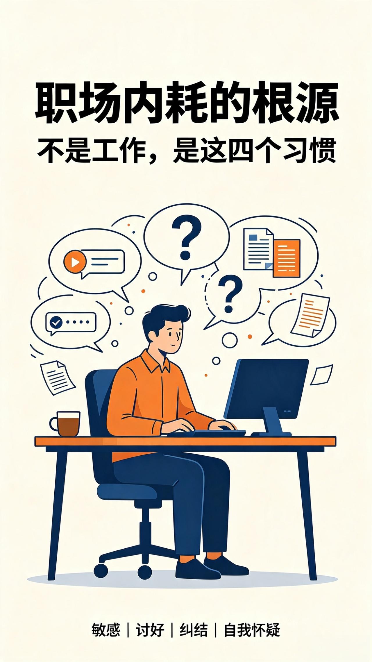职场越干越累？真正拖垮你的，从来不是工作
 
很多人上班明明活不多，却天天身心俱