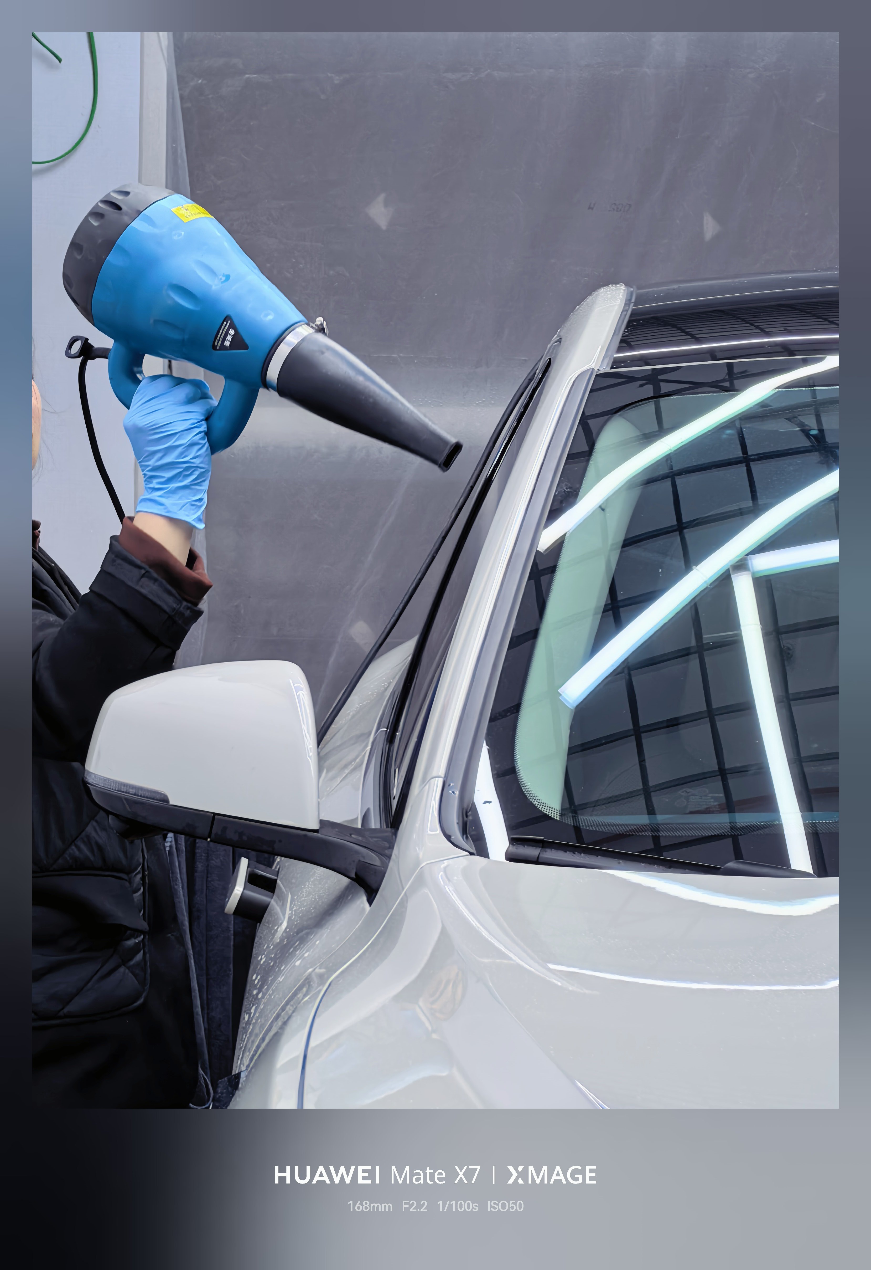 头一次见到 洗车还给水吹干不然零下20度出门给冻成冰溜子 赤峰·克什克腾旗草原