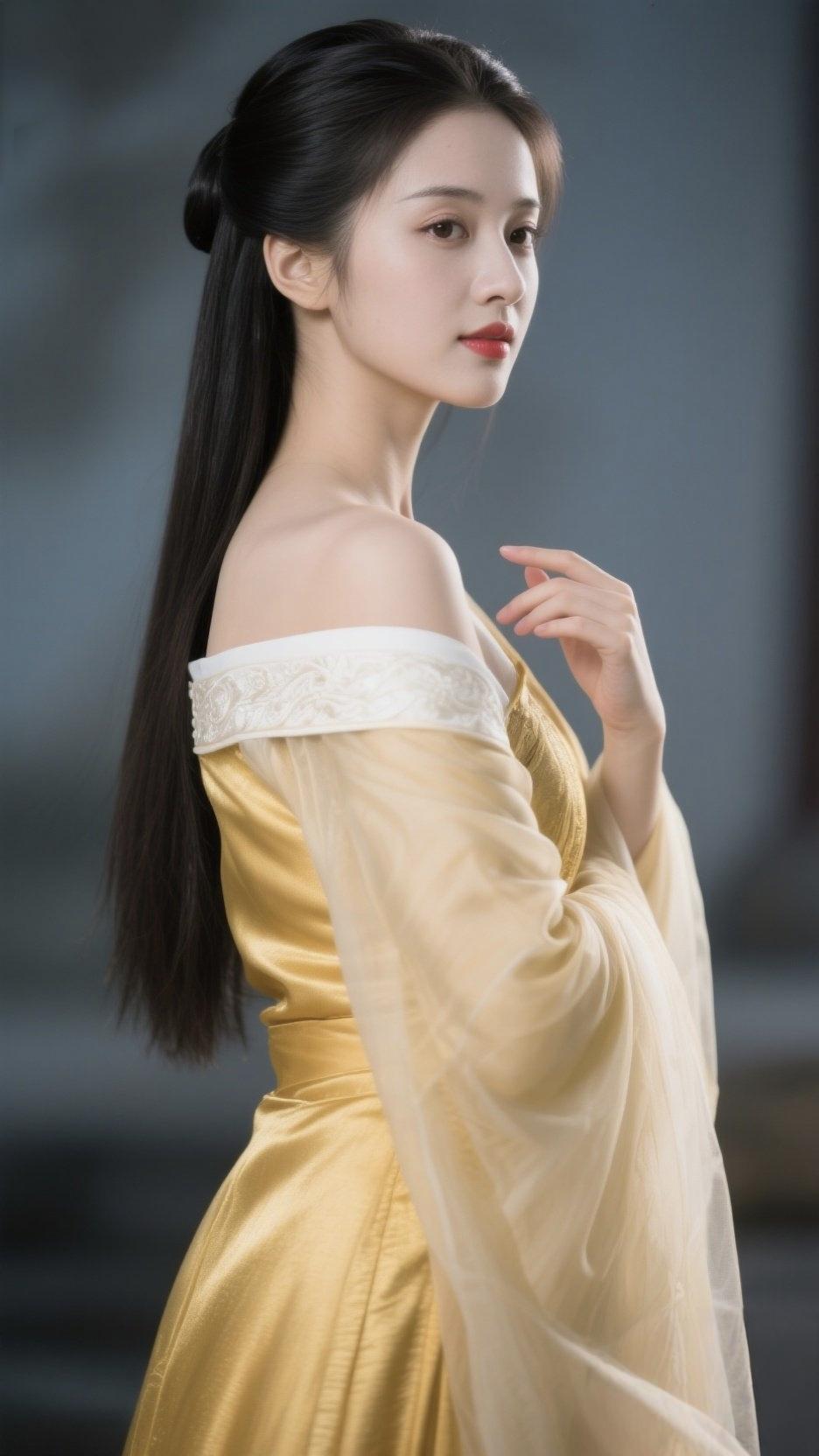 上联：金缕衣轻，一袂风流动客意
下联：青丝髻挽，半眸温婉绕卿思