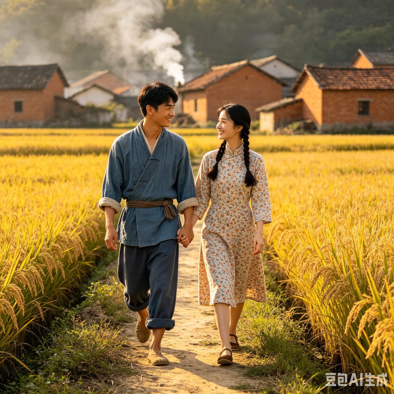 讲一个从前的小故事。
杨全是白竹村一个勤快的年轻后生。
那年春天，山上茶树正吐着