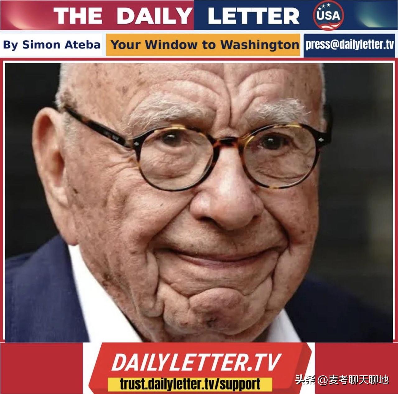 现年95岁的媒体大亨默多克的前妻安娜上个月去世，享年81岁。在今天Netflix