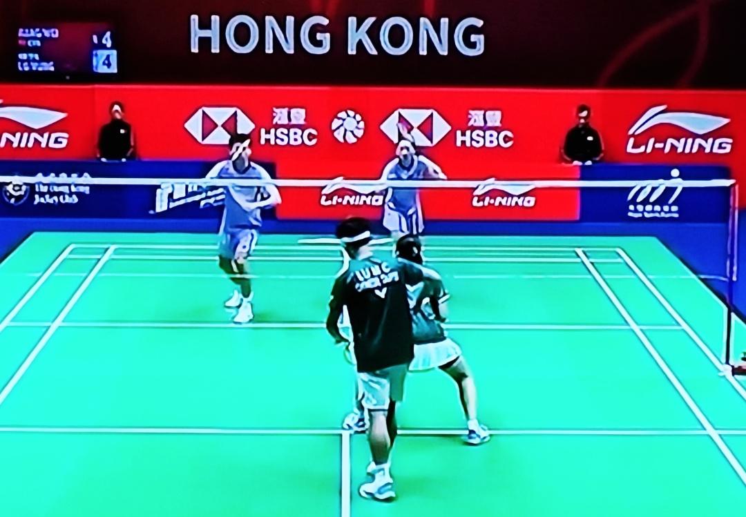 蒋振邦/魏雅欣2-0战胜卢明哲/洪恩慈，晋级香港公开赛16强！
 
 
北京时间